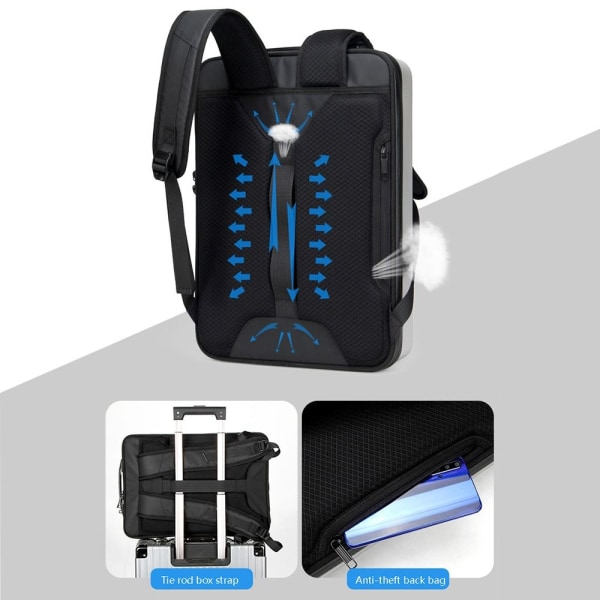 Vænne sig til Kør væk os selv 17,3 tommer bærbar rygsæk Keyboard Ultrabook taske SORT Black b842 | Black  | Fyndiq