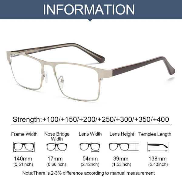 Læsebriller Briller GREY STRENGTH 150 Grey Strength 150