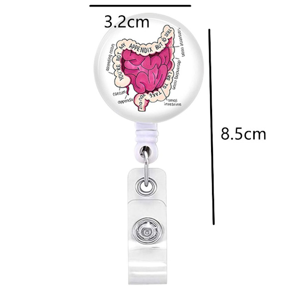 Badge Reel Infällbar Heavy Duty
