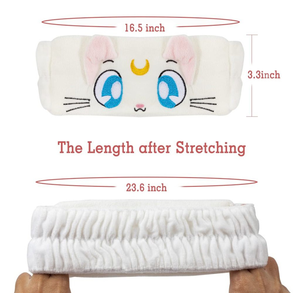 Makeup Spa Pannband Sailor Moon VIT VIT White