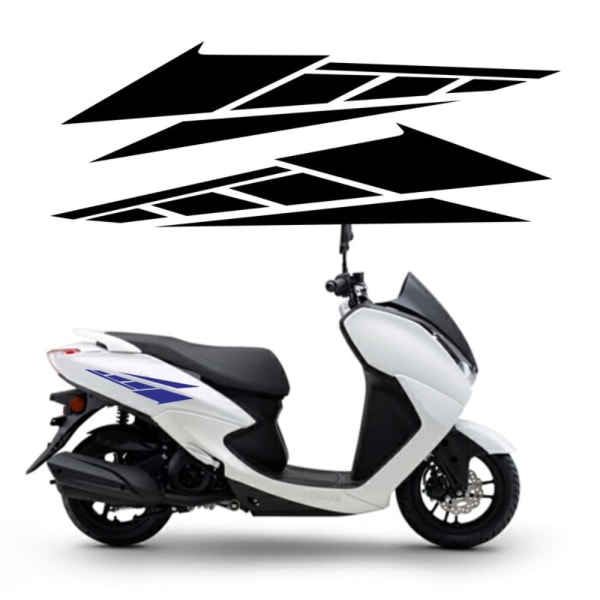 Dekorativt klistremerke for motorsykkel haleboksdekaler HVIT 20CM 20CM white 20cm-20cm