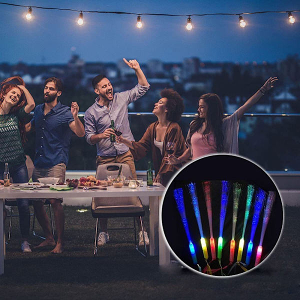 Glow Fiber Optic Wand Light Up Stick Glow Sticks Random color