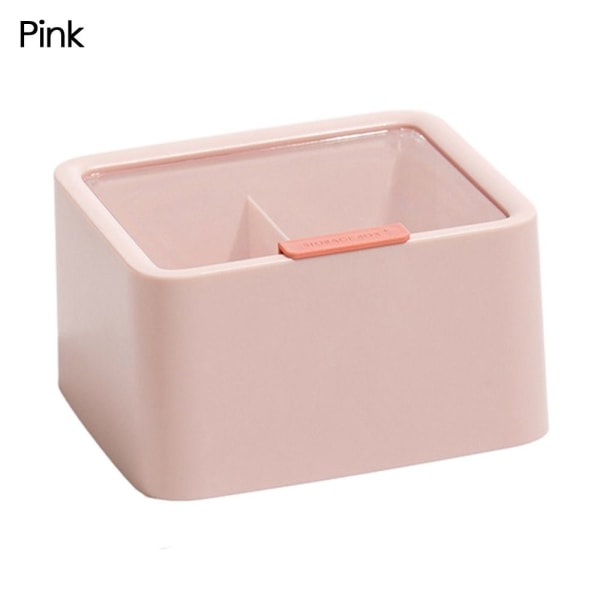 Cotton Swab Ball Qtip Holder Krukke Plastbeholder ROSA Pink