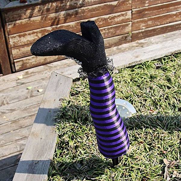 Wicked Witch Legs Prop Evil Witch Legs -koristelu VILLA purple