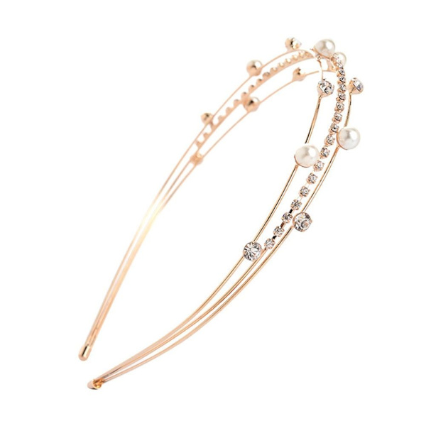 Rhinestone Hårbåge Brudhåraccessoarer GOLD2 GOLD2 Gold2