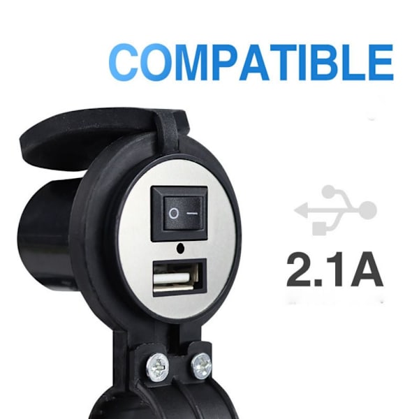 Socket Adapter Mobil Power USB -laddare