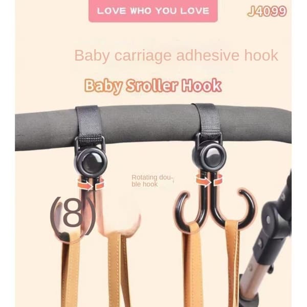 Lastenvaunut Auto Ostoskori Koukut 360 Degree Hook Ram Organizer