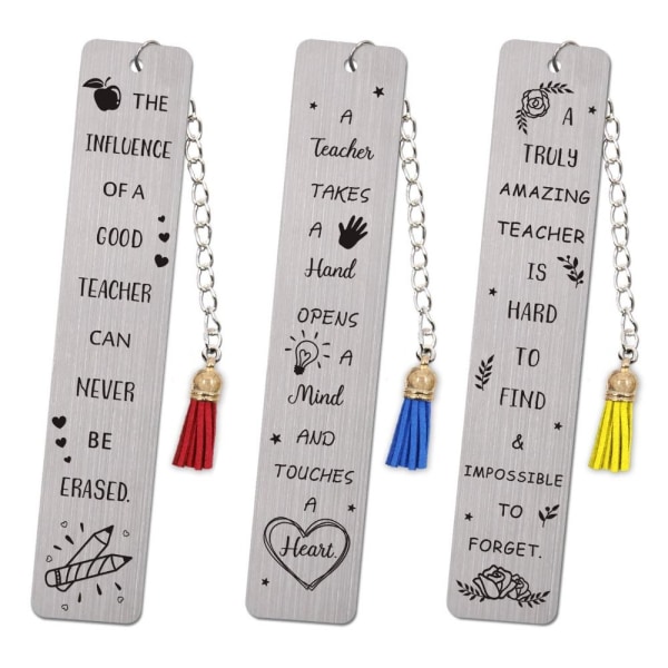 3 kpl Bookmark Book Clip -koulutarvikkeet