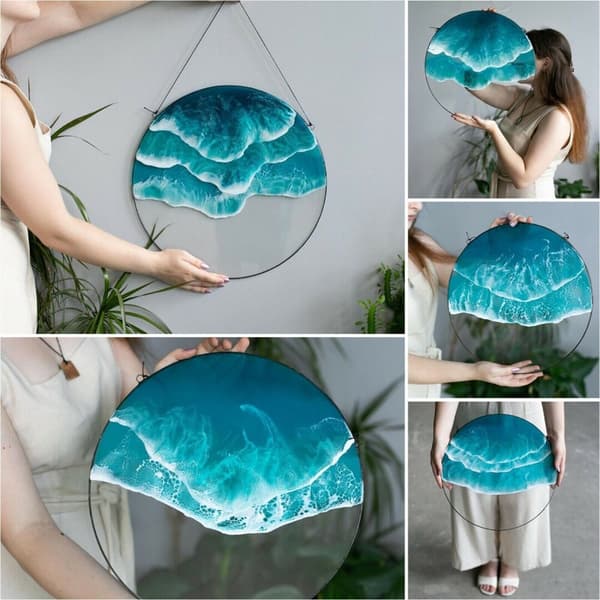 Wave Pendant Ocean Wall Hanging D D D