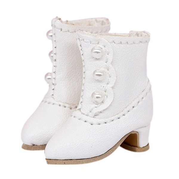 1 Par Dukkesko Mini High Top Støvler HVID white