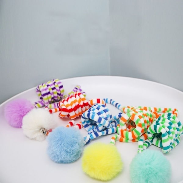 2 Stk Scratch Rope Cat Stick Interactive Cat Hanging Toy BLÅ Blue