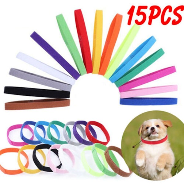 15PCS ID ID Collars Valp ID Collar Pet Supplies M-10x300mm