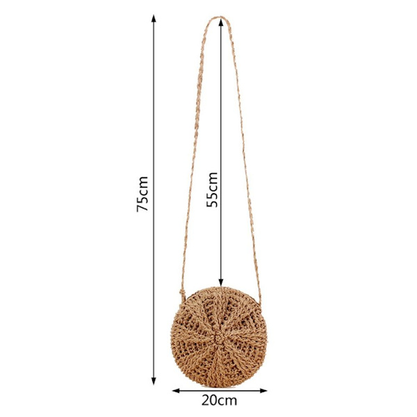 Sommar Halmväskor Tassel Strandväskor BEIGE&BEIGE beige&beige