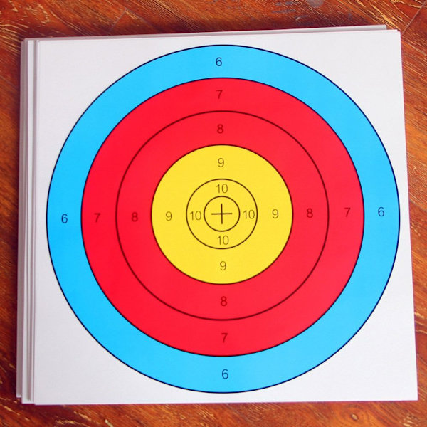 Archery Targets Paper Bue Arrow Targets Target Practice Paper