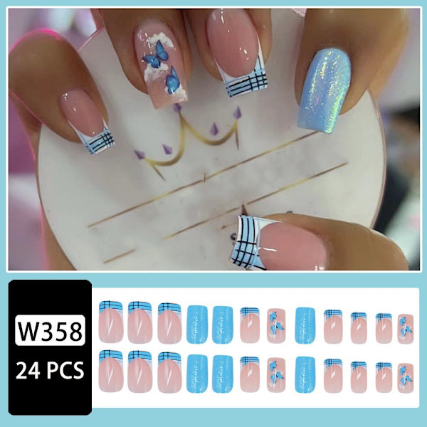 Franske falske negler falske negler W358 W358 W358