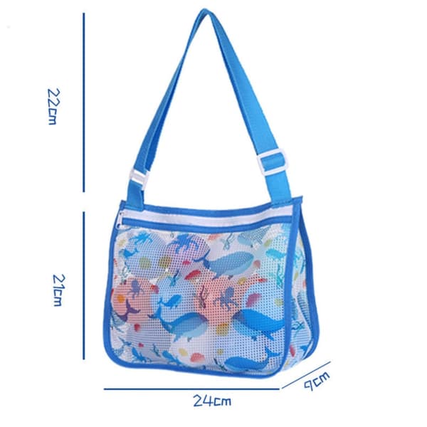 2stk Beach Mesh Spade Beach Seashells Vesker Mesh Bag 2pcs