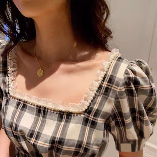 Håndsyet Pearl Pearl Braid Lace Ribbon SORT DOBBELT black double
