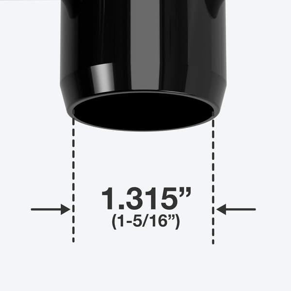 4 stk 4-vejs Tee Pipe Adapter Firedimensionel Tee