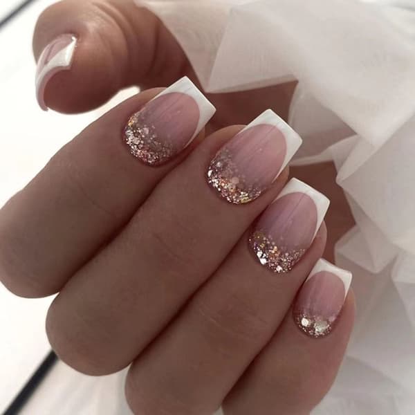 24 stk False Nails Short Square W554 W554 W554