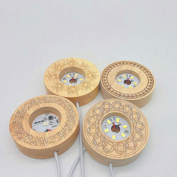 LED-ljusdisplayhållare Crystal Ball Base WARM LIGHTC C Warm LightC