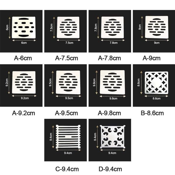 Gulvavløpsdeksel Vask Sil A-9,5CM A-9.5cm