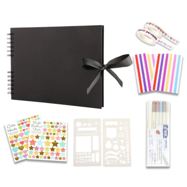 Scrapbooking Fotobok SVART Black