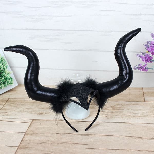 Devil Horns Pandebånd Cosplay Pandebånd GULD gold