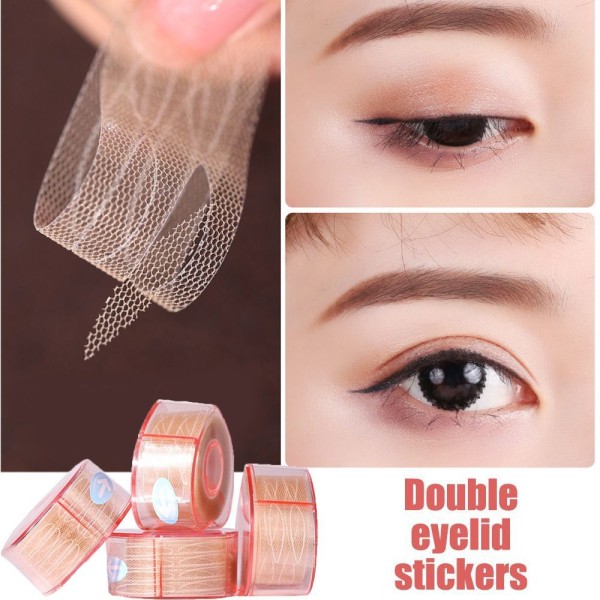 4 boxar Ultra Invisible Eyelid klistermärke Lace Fiber Eyelid Lifting Tape