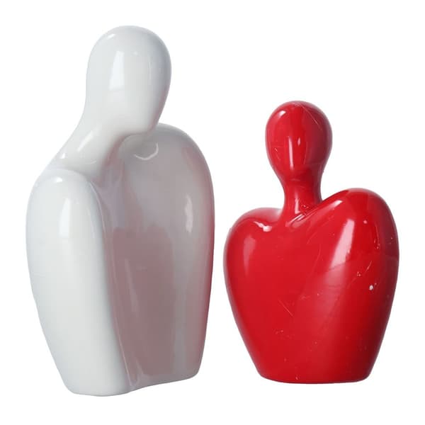 Parstatue som klemmer parfigur B B B
