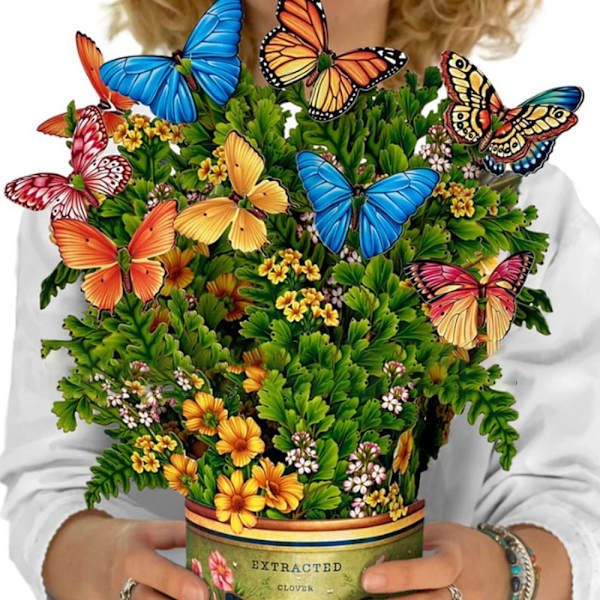 3D Pop-up buket papirblomster 3 3 3