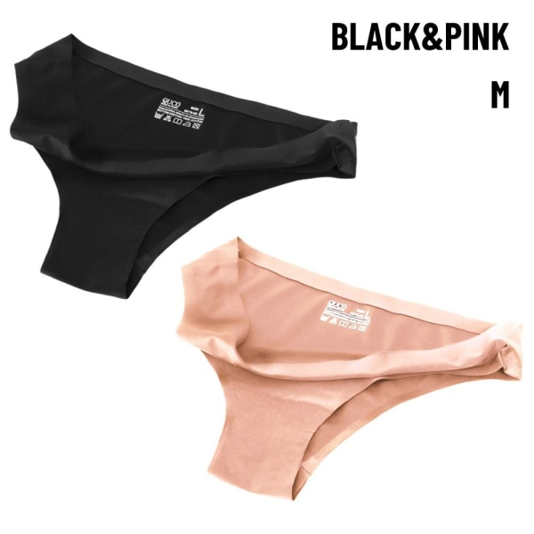 Dametrusser Silkeundertøj BLACK&PINK M black&pink M