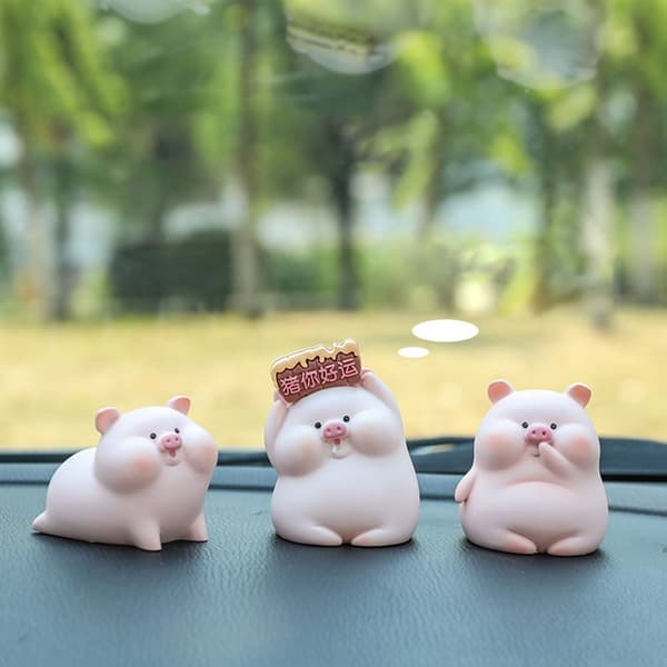 Dashboard Piggy Ornaments Djurdockaleksak B B B
