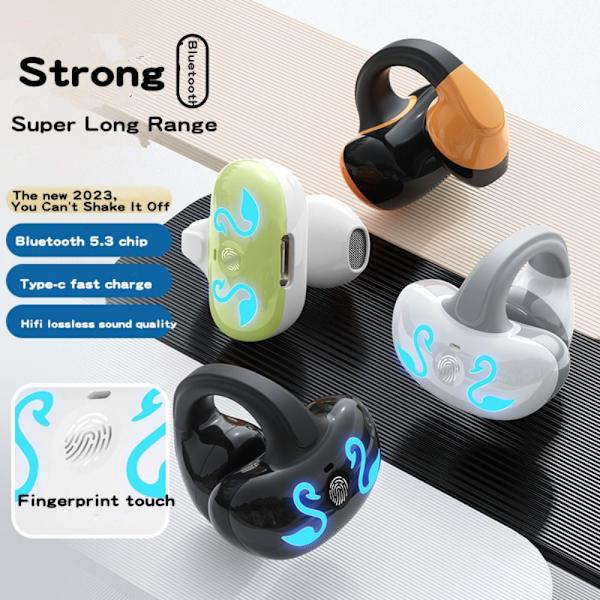 Trådlösa hörlurar Bluetooth Trådlöst headset SVART Black