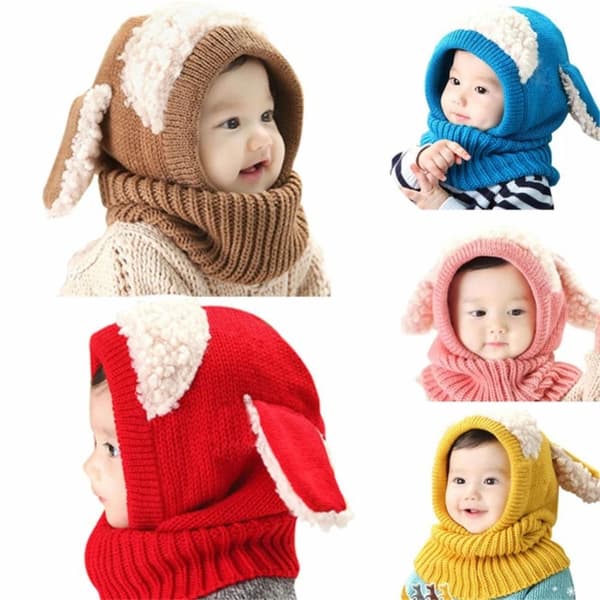 Baby vintermössa Toddler Varm mössa BRUNN brown