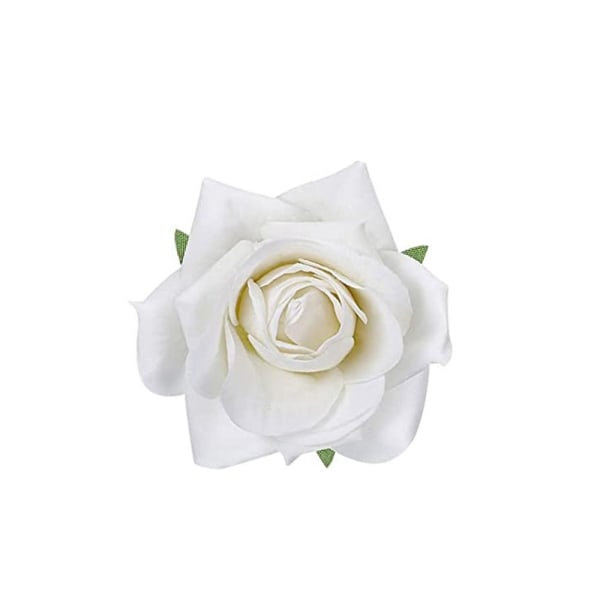 Rose Hair Clip Blomst Hårnål HVID white