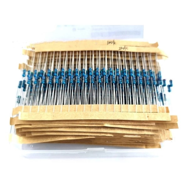 600 stk Resistor Kit Resistors Sortiment Kit Metallfilm