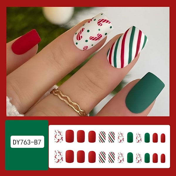 Jul franske falske negle False Nail 1 1 1