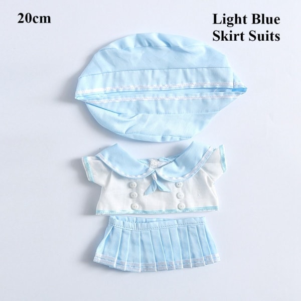 Nukkevaatteet Nukkemekot VAALEAN SININEN 20CMSHAMEPUKU HAMEPUKU Light Blue 20cmSkirt Suits-Skirt Suits