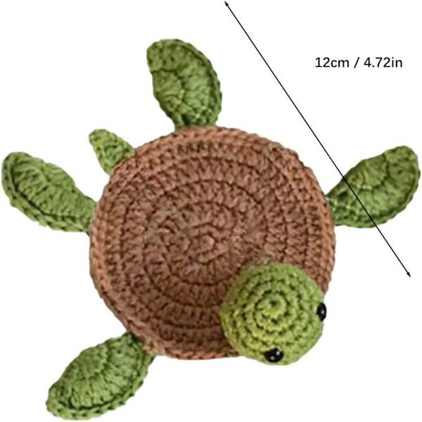 Käsintehdyt Turtle Coasters mukeille Kahvikupit RED FLOWER RED Red Flower