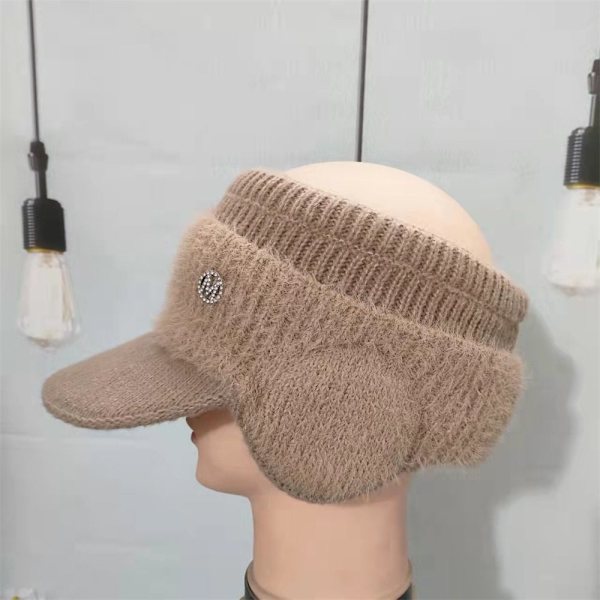 Neulottu fleecehattu lämmin hattu HARMAA grey