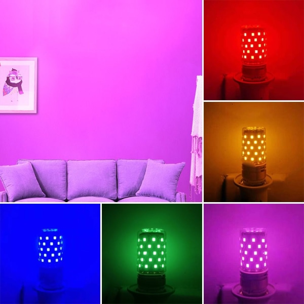 LED Mais fargerike Lyspærer Maislampe RØD E14 12W E14 12W red E14  12W-E14  12W