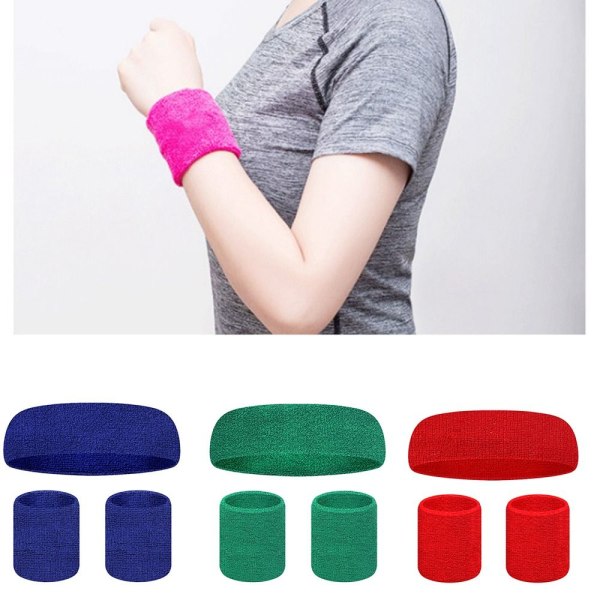 3stk/sæt Wrist Guards Sports pandebånd ORANGE Orange