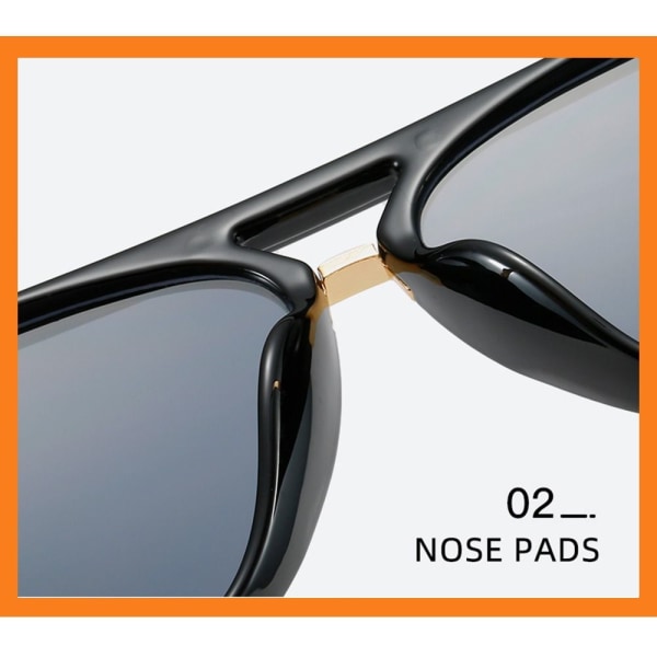Top Bar Solbriller Shades Gradient Solbriller SORT-SORT Black-Black