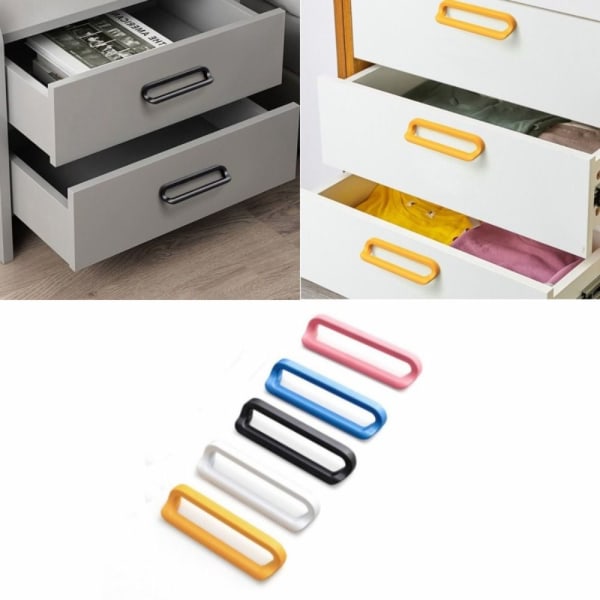 Skab Garderobe Dørgreb Møbelgreb SORT 96MM 96MM black 96mm-96mm