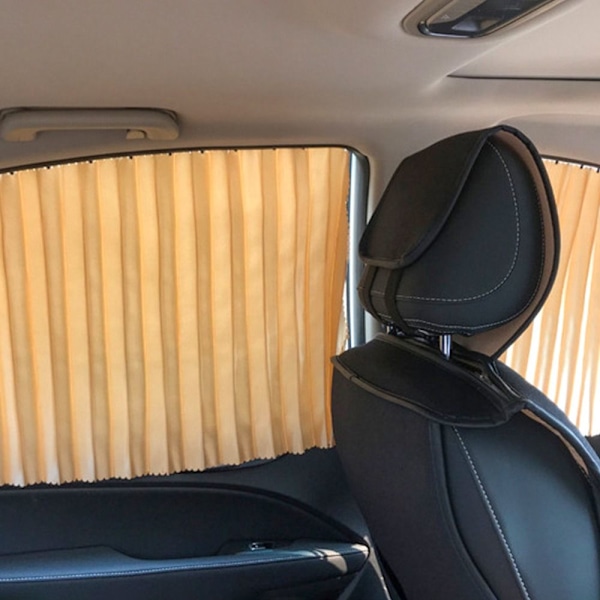 1 pari auton aurinkosuojaverhot Etutakalasien suojukset MUSTA black 1 Pair for Rear-1 Pair for Rear