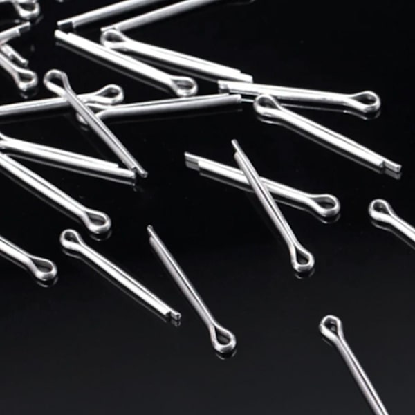 40 stk Sykkel Skivebrems Låsstifter Splittstift Splint Silver
