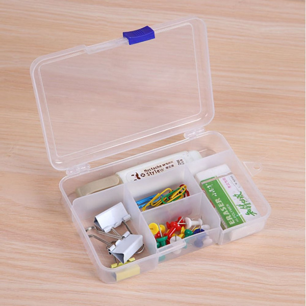 Förvaringslåda Smycken Pärlor Container TRANSPARENT 13X7.5X5CM Transparent 13x7.5x5CM