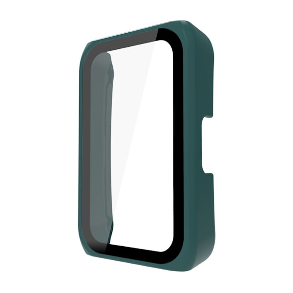 För Huawei Band 6 Case Tempered Film MÖRKGRÖN dark green