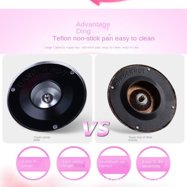 Cotton Candy Maker Marshmallow Machine DARK PINK-EU PLUG DARK Dark Pink-EU Plug