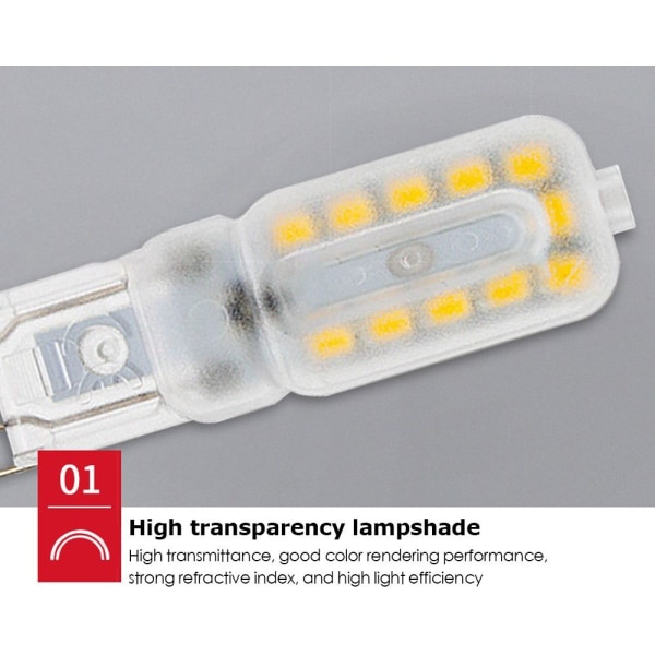 Led glödlampa Dimbar glödlampa G9- MILKY WHITE-24D G9- MILKY G9- Milky white-24d